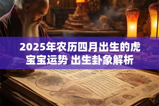 2026年农历四月出生的虎宝宝运势 出生卦象解析
