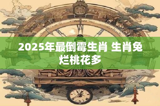 2025年最倒霉生肖 生肖兔烂桃花多