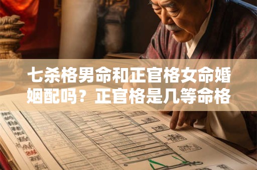 七杀格男命和正官格女命婚姻配吗？正官格是几等命格？