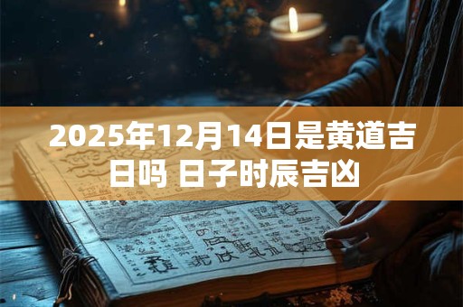 2025年12月14日是黄道吉日吗 日子时辰吉凶 2025年12月14日是黄道吉日吗 日子时辰吉凶