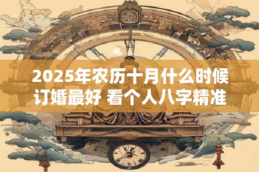 2025年农历十月什么时候订婚最好 看个人八字精准算