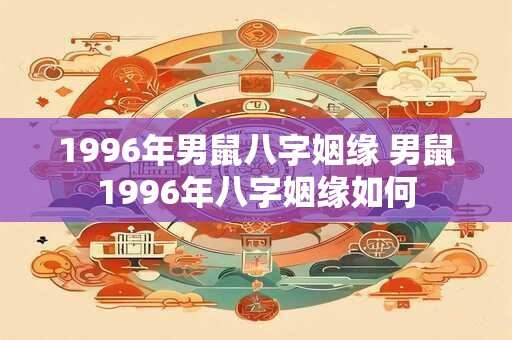 1996年男鼠八字姻缘 男鼠1996年八字姻缘如何