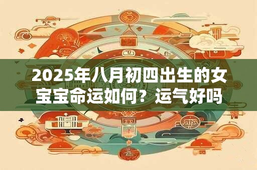 2025年八月初四出生的女宝宝命运如何？运气好吗