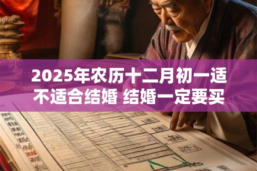 2025年农历十二月初一适不适合结婚 结婚一定要买三金吗