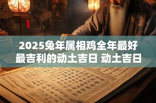 2025兔年属相鸡全年最好最吉利的动土吉日 动土吉日查询