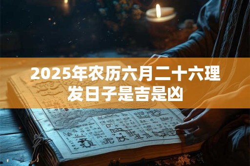 2025年农历六月二十六理发日子是吉是凶 2025年农历六月二十六理发日子是吉是凶
