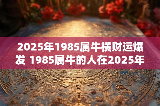 2025年1985属牛横财运爆发 1985属牛的人在2025年是否会迎来横财运的爆发