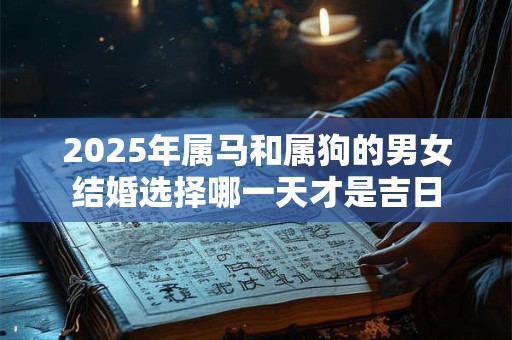 2025年属马和属狗的男女结婚选择哪一天才是吉日