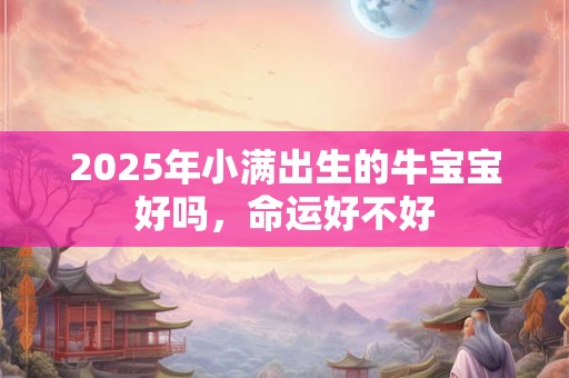 2025年小满出生的牛宝宝好吗,命运好不好 2025年小满出生的牛宝宝好吗,命运好不好