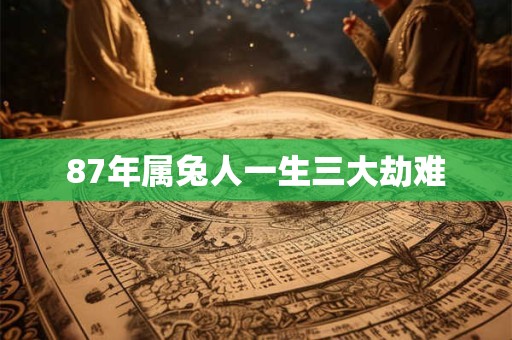 87年属兔人一生三大劫难