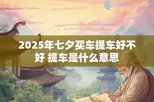 2025年七夕买车提车好不好 提车是什么意思
