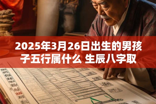 2025年3月26日出生的男孩子五行属什么 生辰八字取名
