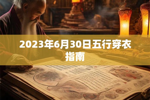 2026年6月30日五行穿衣指南 2026年6月30日五行穿衣指南