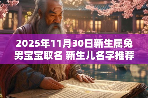2025年11月30日新生属兔男宝宝取名 新生儿名字推荐