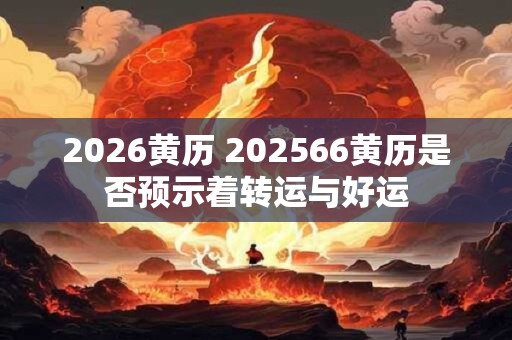 2026黄历 202566黄历是否预示着转运与好运