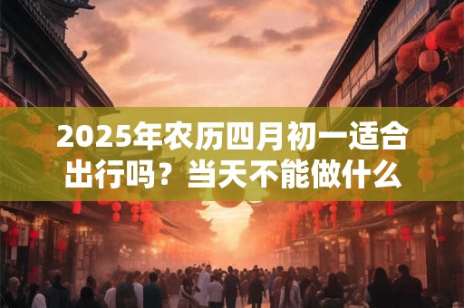 2025年农历四月初一适合出行吗？当天不能做什么