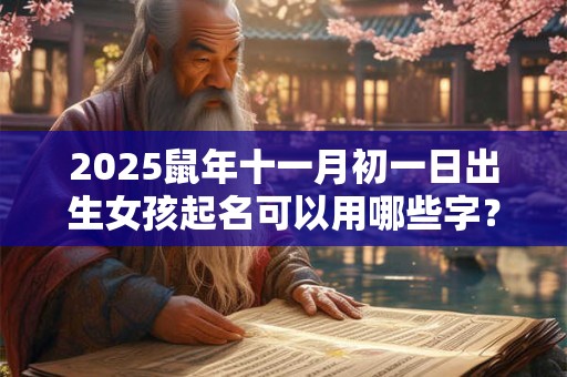 2025鼠年十一月初一日出生女孩起名可以用哪些字？