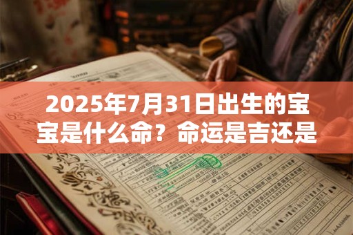 2025年7月31日出生的宝宝是什么命？命运是吉还是凶？