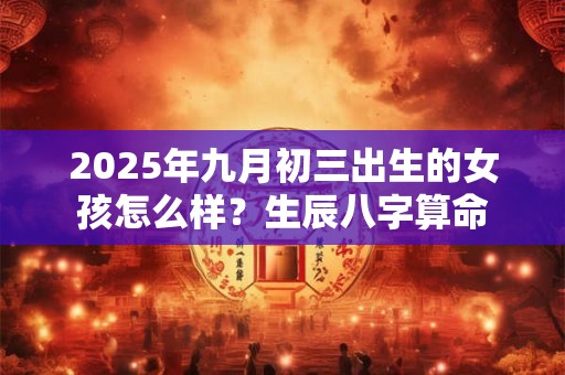 2025年九月初三出生的女孩怎么样？生辰八字算命