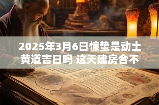 2025年3月6日惊蛰是动土黄道吉日吗 这天建房合不合适