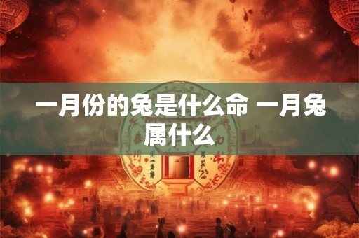 一月份的兔是什么命 一月兔属什么 一月份的兔是什么命 一月兔属什么