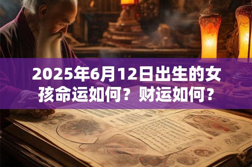 2025年6月12日出生的女孩命运如何?财运如何? 2025年6月12日出生的女孩命运如何?财运如何?