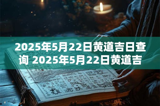 2025年5月22日黄道吉日查询 2025年5月22日黄道吉日是哪天