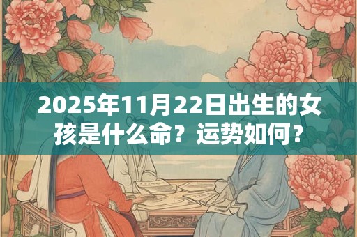 2025年11月22日出生的女孩是什么命？运势如何？