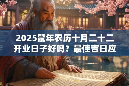 2025鼠年农历十月二十二开业日子好吗？最佳吉日应与八字相合