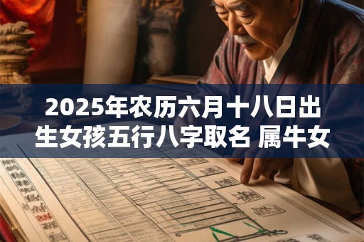 2025年农历六月十八日出生女孩五行八字取名 属牛女孩洋气名字 2025年农历六月十八日出生女孩五行八字取名 属牛女孩洋气名字