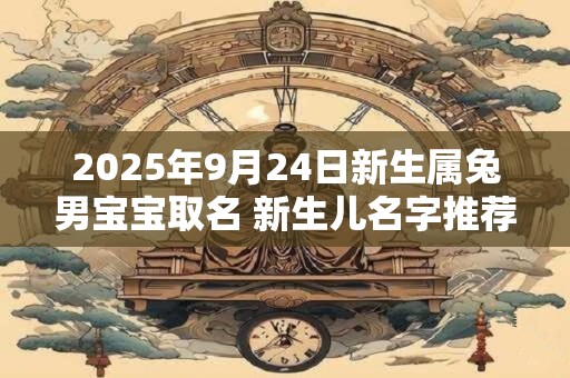 2025年9月24日新生属兔男宝宝取名 新生儿名字推荐