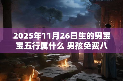 2025年11月26日生的男宝宝五行属什么 男孩免费八字起名