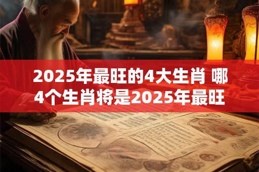 2025年最旺的4大生肖 哪4个生肖将是2025年最旺
