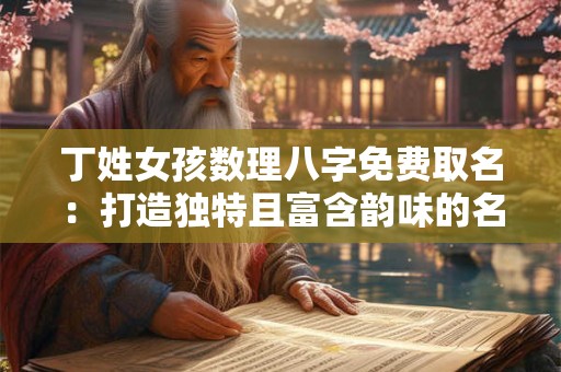 丁姓女孩数理八字免费取名：打造独特且富含韵味的名字！