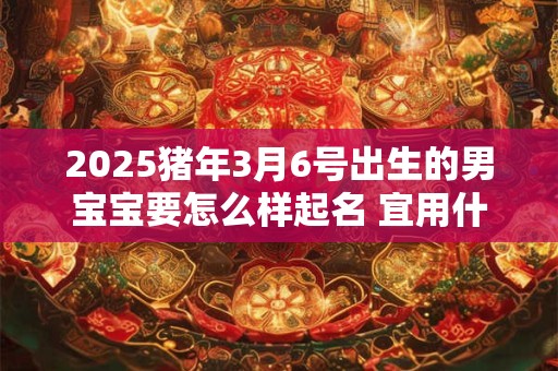 2025猪年3月6号出生的男宝宝要怎么样起名 宜用什么字