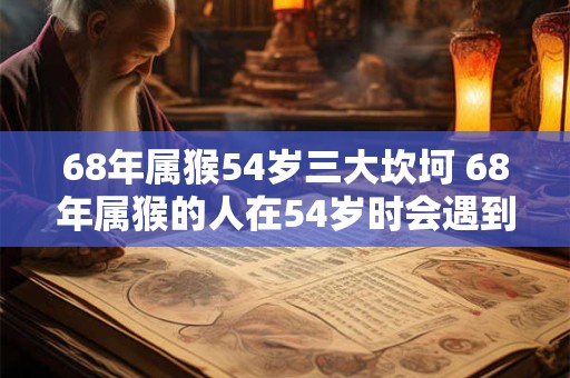 68年属猴54岁三大坎坷 68年属猴的人在54岁时会遇到哪些大坎坷