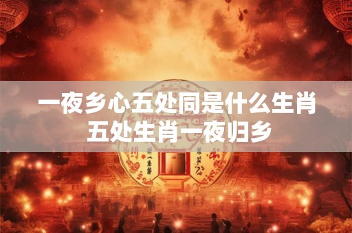 一夜乡心五处同是什么生肖 五处生肖一夜归乡