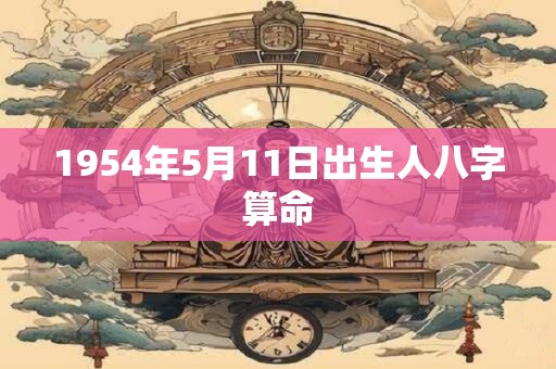 1954年5月11日出生人八字算命