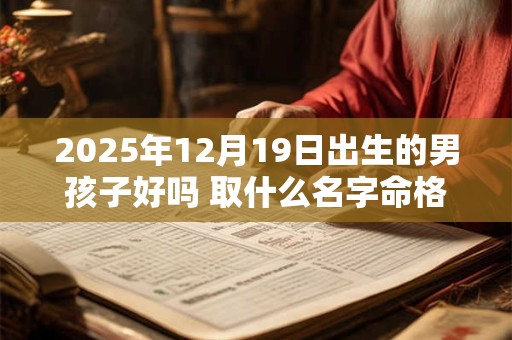 2026年12月19日出生的男孩子好吗 取什么名字命格好