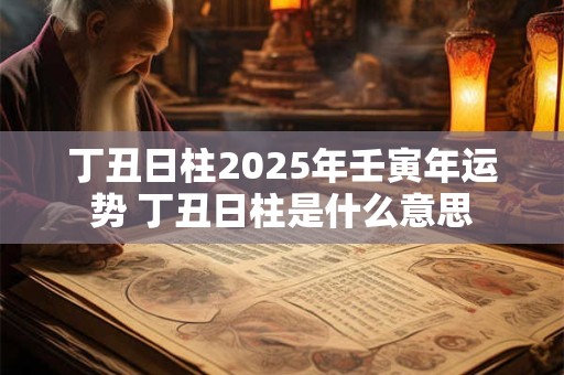丁丑日柱2025年壬寅年运势 丁丑日柱是什么意思