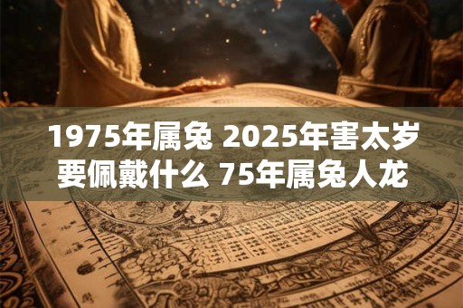 1975年属兔 2025年害太岁要佩戴什么 75年属兔人龙年犯太岁怎么化解