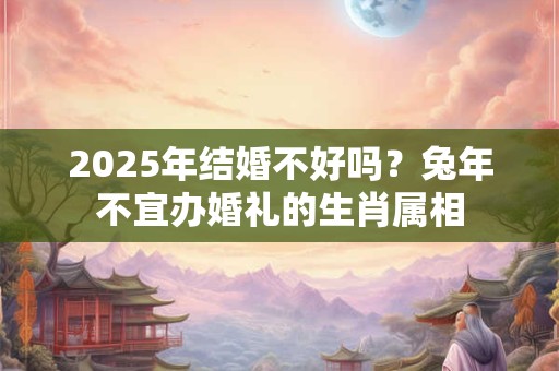 2025年结婚不好吗？兔年不宜办婚礼的生肖属相