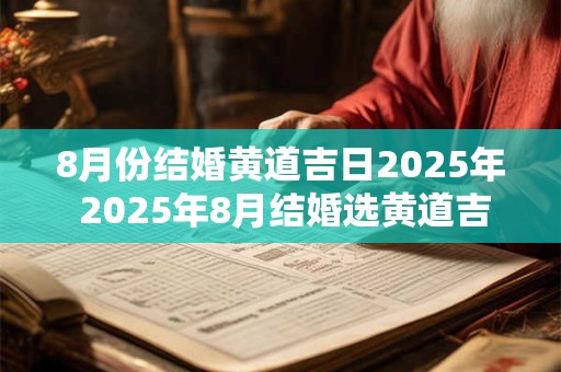 8月份结婚黄道吉日2025年 2025年8月结婚选黄道吉日