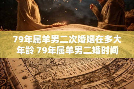 79年属羊男二次婚姻在多大年龄 79年属羊男二婚时间 79年属羊男二次婚姻在多大年龄 79年属羊男二婚时间