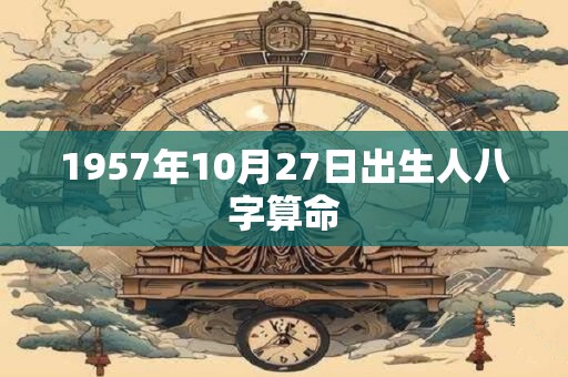 1957年10月27日出生人八字算命 1957年10月27日出生人八字算命