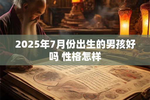 2025年7月份出生的男孩好吗 性格怎样