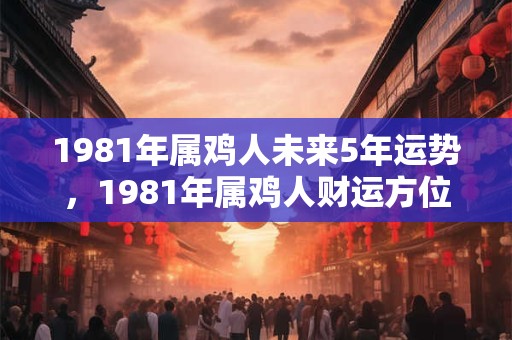 1981年属鸡人未来5年运势，1981年属鸡人财运方位