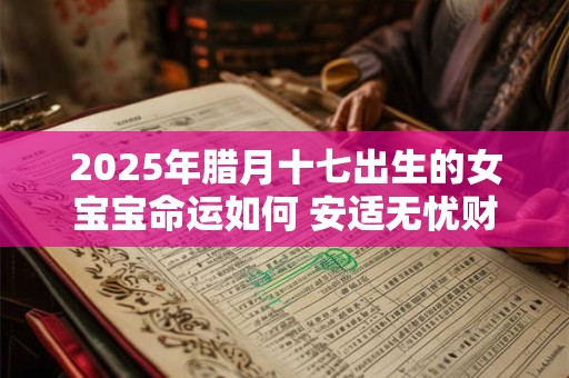 2025年腊月十七出生的女宝宝命运如何 安适无忧财富丰厚