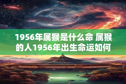 1956年属猴是什么命 属猴的人1956年出生命运如何
