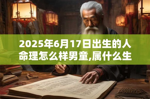 2025年6月17日出生的人命理怎么样男童,属什么生肖 2025年6月17日出生的人命理怎么样男童,属什么生肖